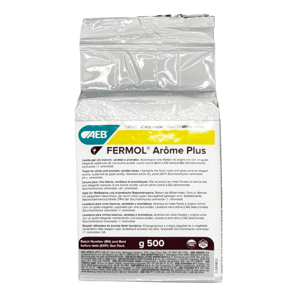 FERMOL Arôme Plus Weinhefe für aromatische Weißweine