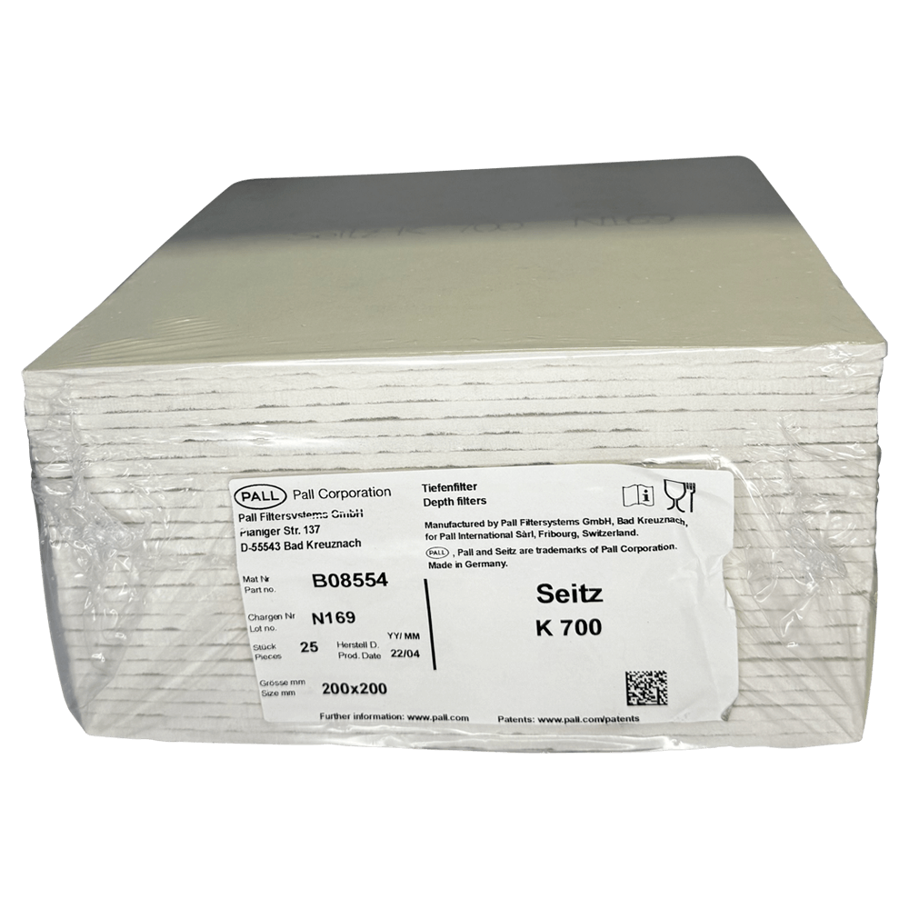 K 700 Seitz/Pall Filterschichten 200x200 mm Filterschichten für Weinfiltration