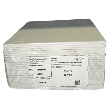 K 700 Seitz/Pall Filterschichten 200x200 mm Filterschichten für Weinfiltration