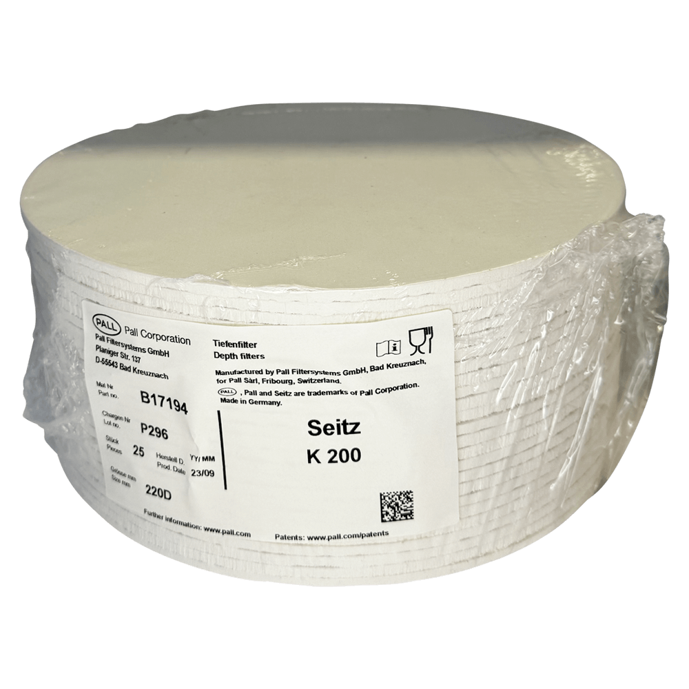 K200 Seitz Pall Rundfilter 220 mm Filterschichten für Weinfiltration