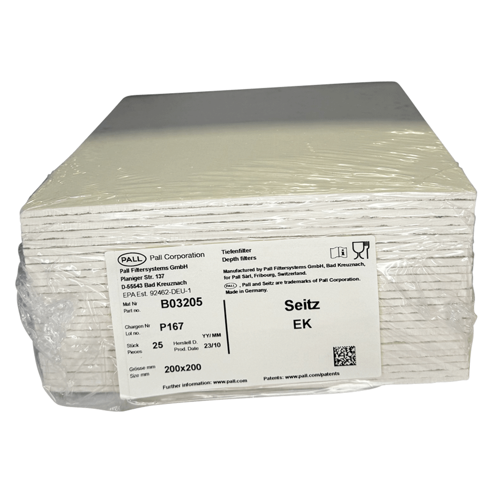 EK Seitz/Pall Filterschichten 200x200 mm Filterschichten für Weinfiltration