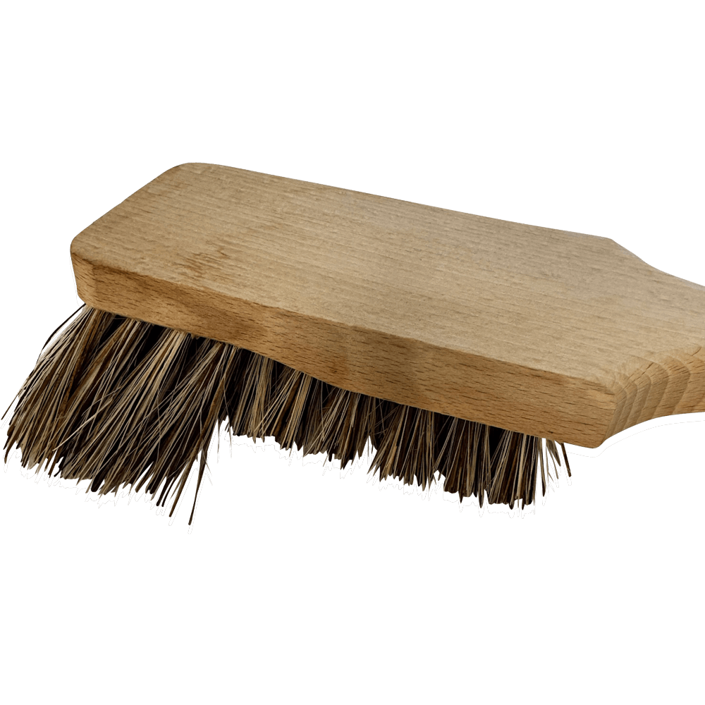 Longue brosse à manche en fibres naturelles
