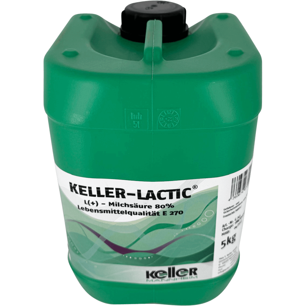 5kg Gebinde KELLER-LACTIC 80 % Milchsäure zur Säuerung von Wein