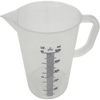 Transparenter Messbecher aus PP mit 500ml Skala.