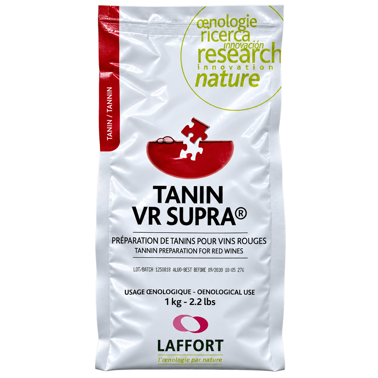 Laffort TANIN VR SUPRA® önologisches Tannin für die Rotweinbereitung zur Unterstützung von Struktur, Farbstabilität und geschmacklicher Balance.