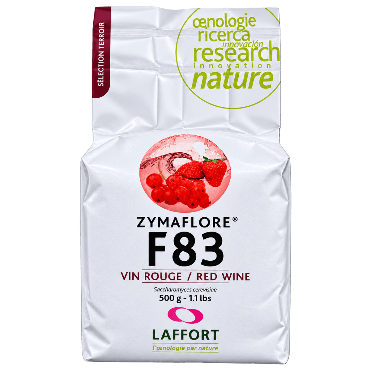Laffort F83 – Weinhefe für die professionelle Weinbereitung zur Unterstützung einer zuverlässigen alkoholischen Gärung und optimalen Aromaentwicklung.