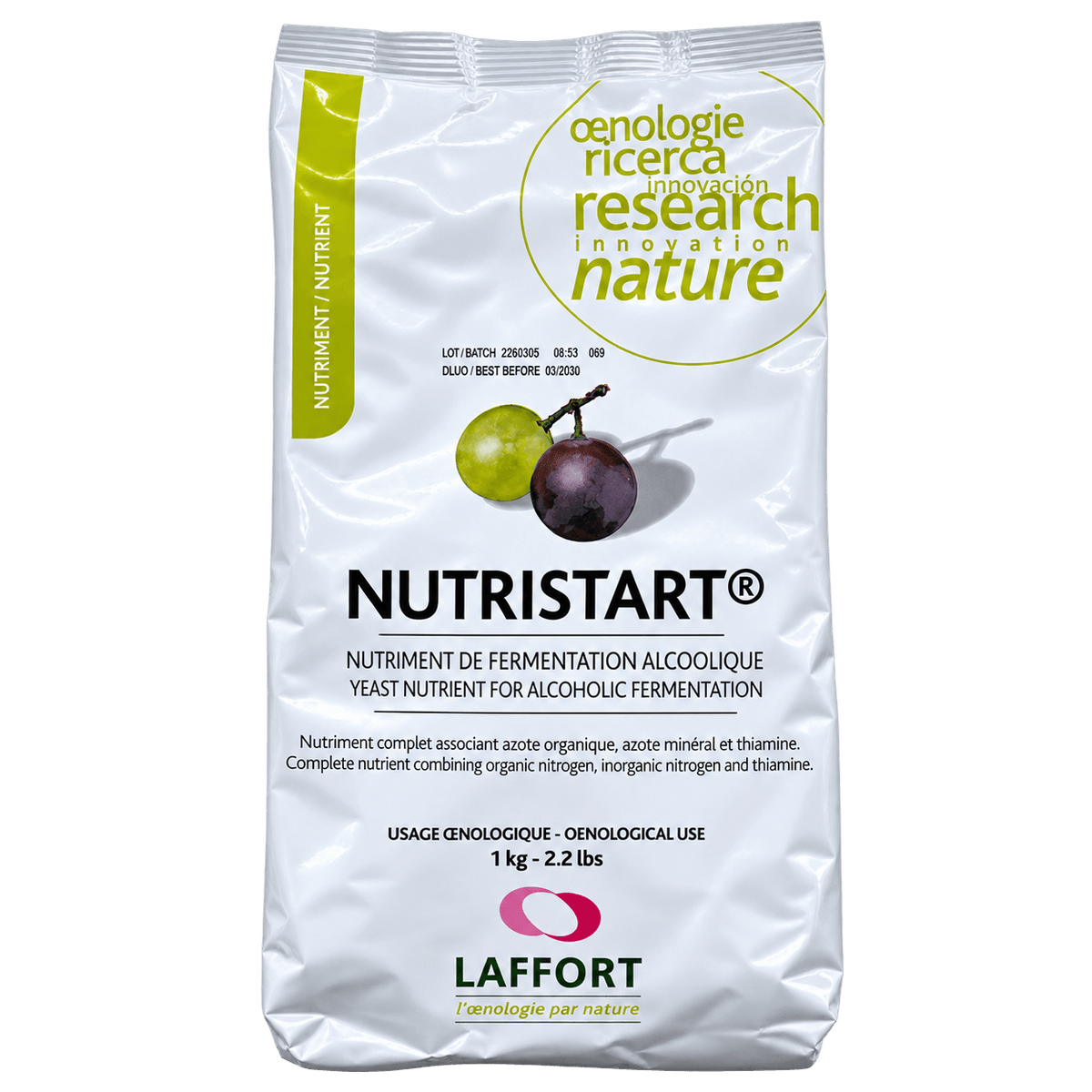 Laffort NUTRISTART® – Hefenährstoff für die Weinbereitung zur Unterstützung einer zuverlässigen und gleichmäßigen alkoholischen Gärung.