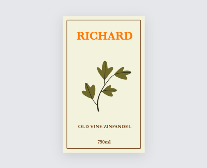 Custom label design