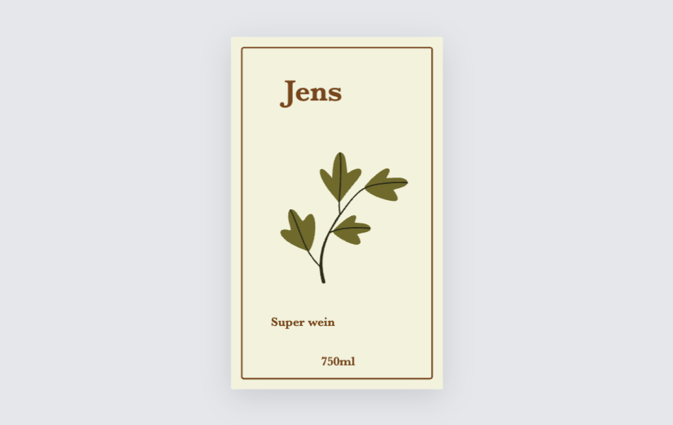 Custom label design