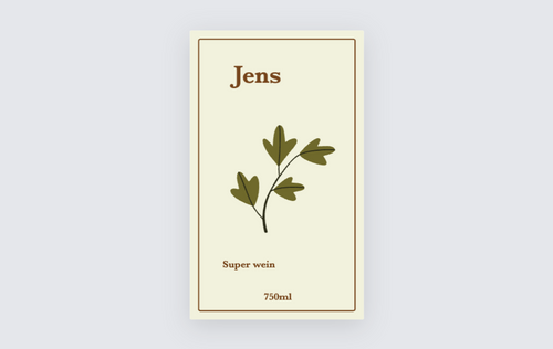 Custom label design