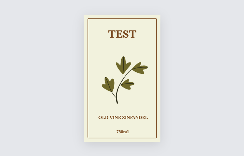 Custom label design