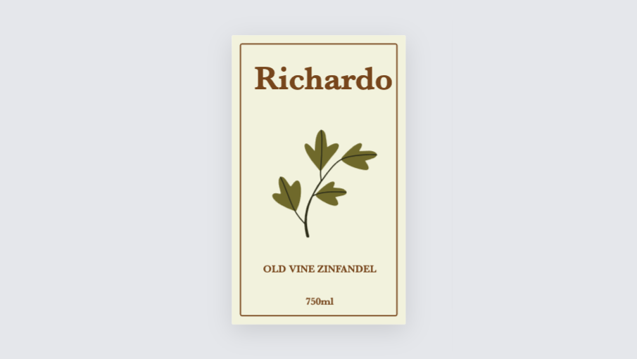 Custom label design