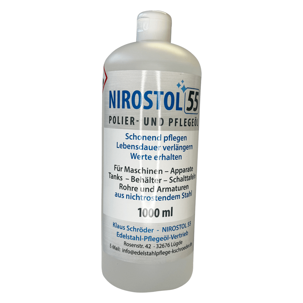 Nirostol 55 Polier- und Pflegeöl für Edelstahl 1000 ml