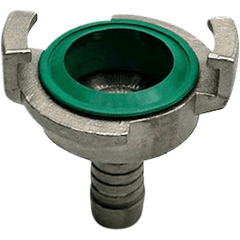 Edelstahl Schnellkupplung mit Schlauchtülle für Wasserschläuche, 13mm Variante für einen 1/2 Zoll Schlauch.