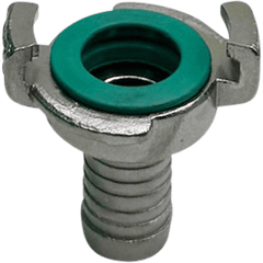 Edelstahl Schnellkupplung mit Schlauchtülle für Wasserschläuche, 13mm Variante für einen 3/4 Zoll Schlauch.