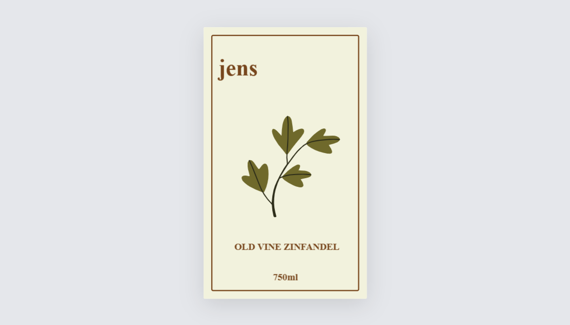 Custom label design