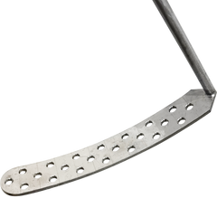 Nahaufnahme eines V2A Heferührstab für Barriquefässer zur Batonnage und Feinhefelagerung.