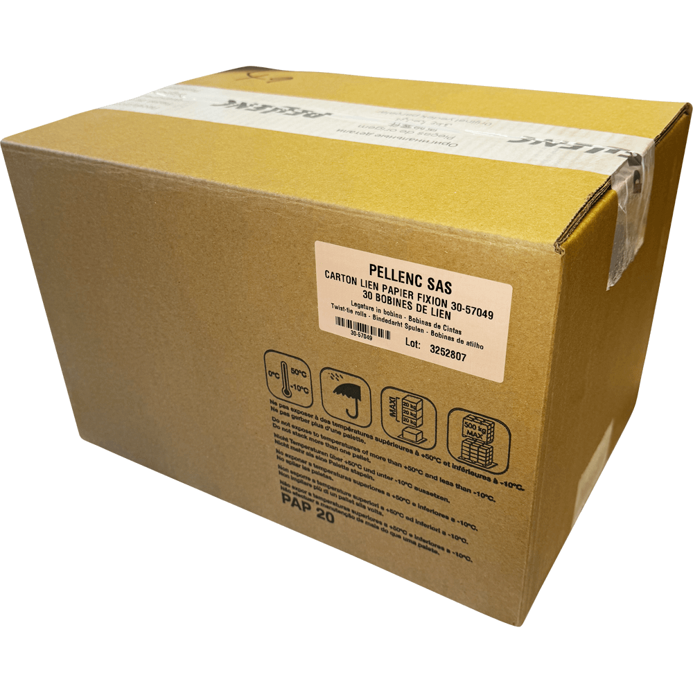 Kartonware Pellenc Bindeband Papier 30 Rollen á 200m.