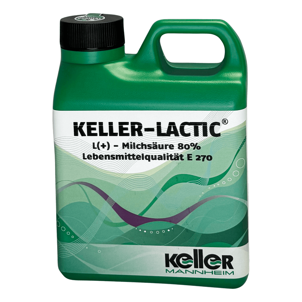 1KG Gebinde KELLER-LACTIC 80 % Milchsäure zur Säuerung von Wein