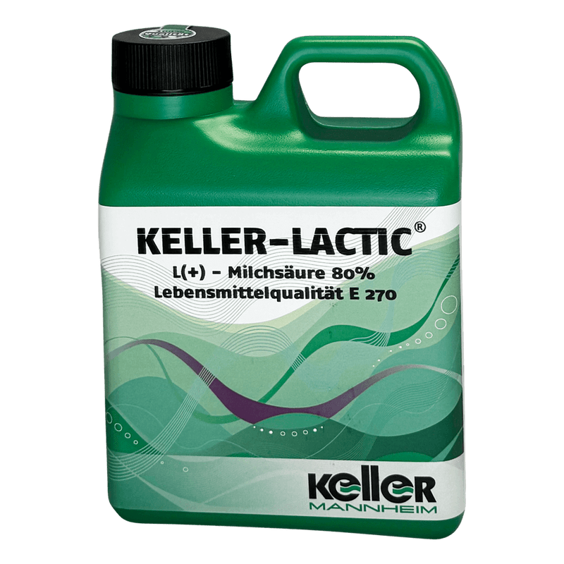 1KG Gebinde KELLER-LACTIC 80 % Milchsäure zur Säuerung von Wein