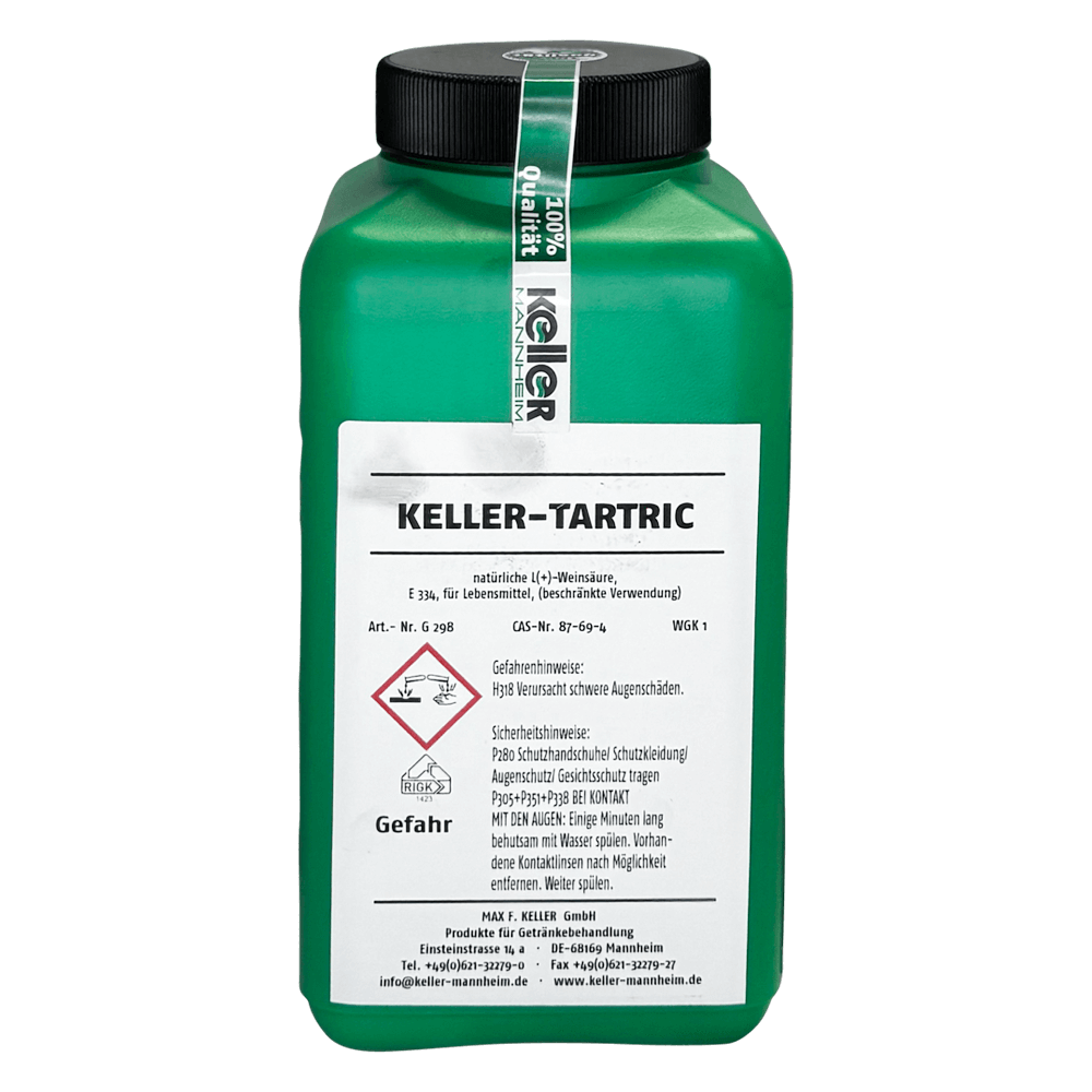 KELLER-TARTRIC natürliche Weinsäure E334 zur Säuerung von Wein