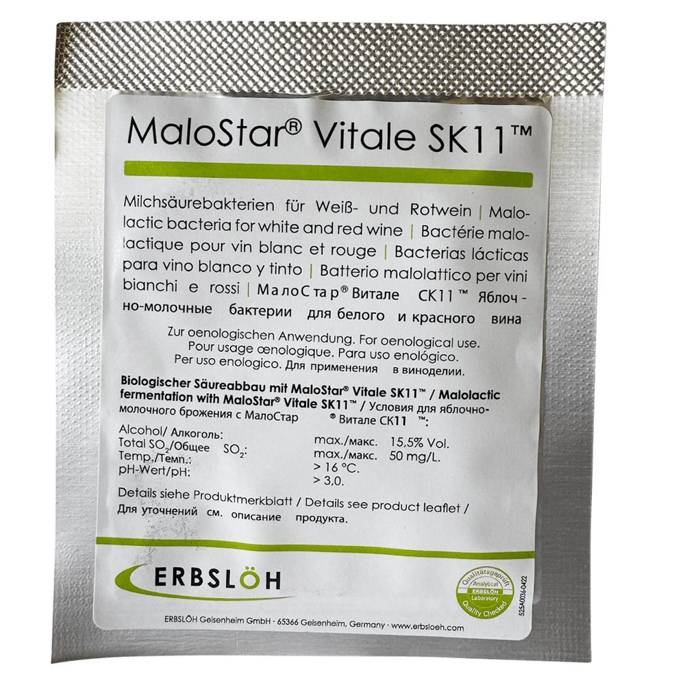 MaloStar Vitale SK11 Milchsäurebakterien für biologischen Säureabbau im Wein