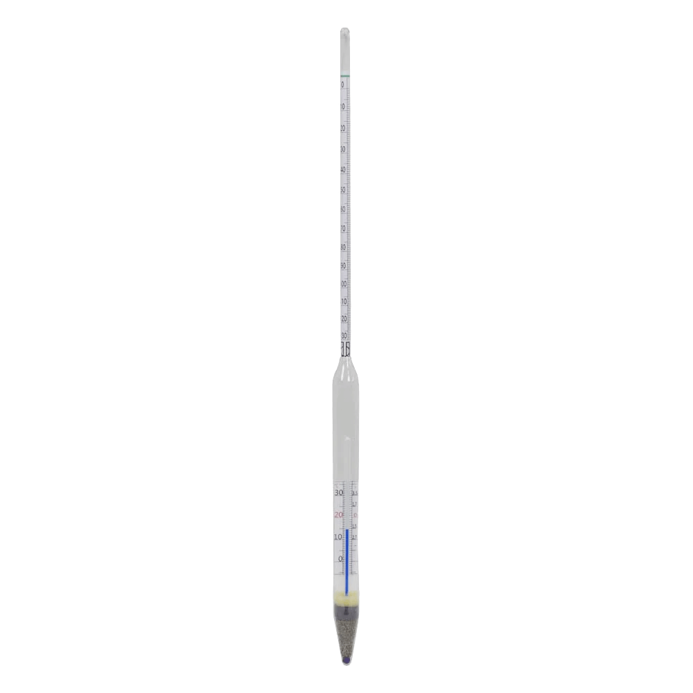 Mostwaage Schliessmann mit 0 bis 130 Grad Oechsle und Thermometer