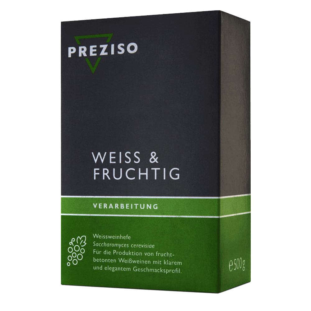 Preziso Weißweinhefe WEISS & FRUCHTIG für fruchtige Weißweine
