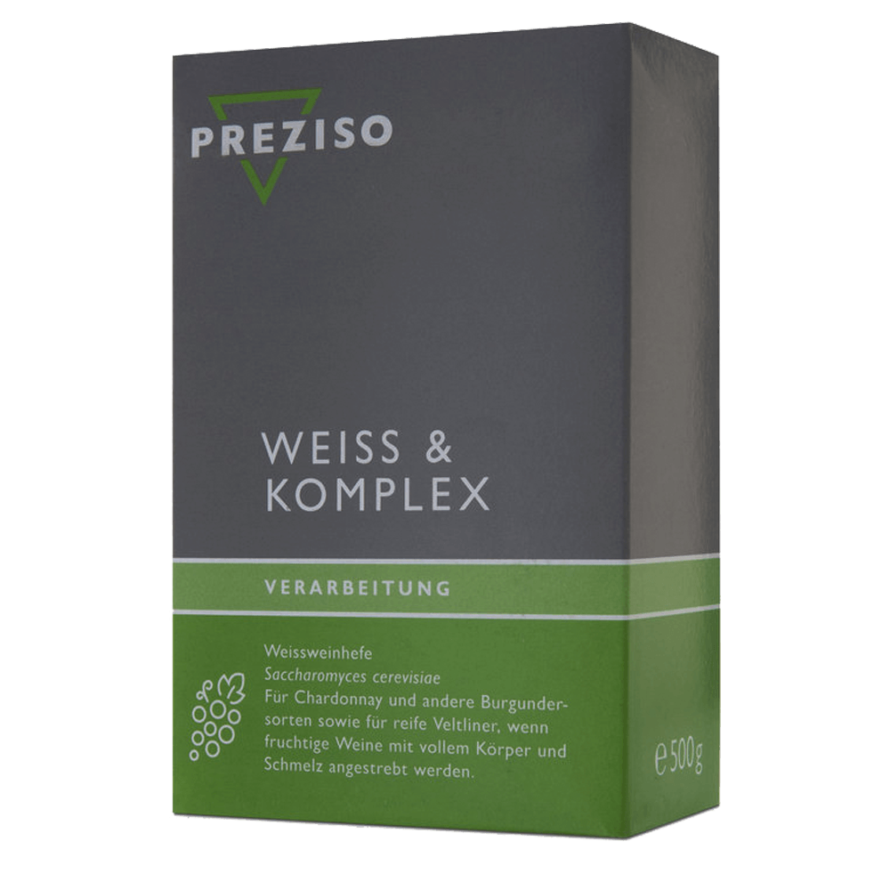 Preziso Weißweinhefe WEISS & KOMPLEX für Chardonnay und Burgundersorten