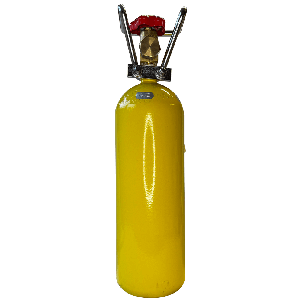 Schwefelflasche SO2 2,5 kg mit Sicherheitsventil