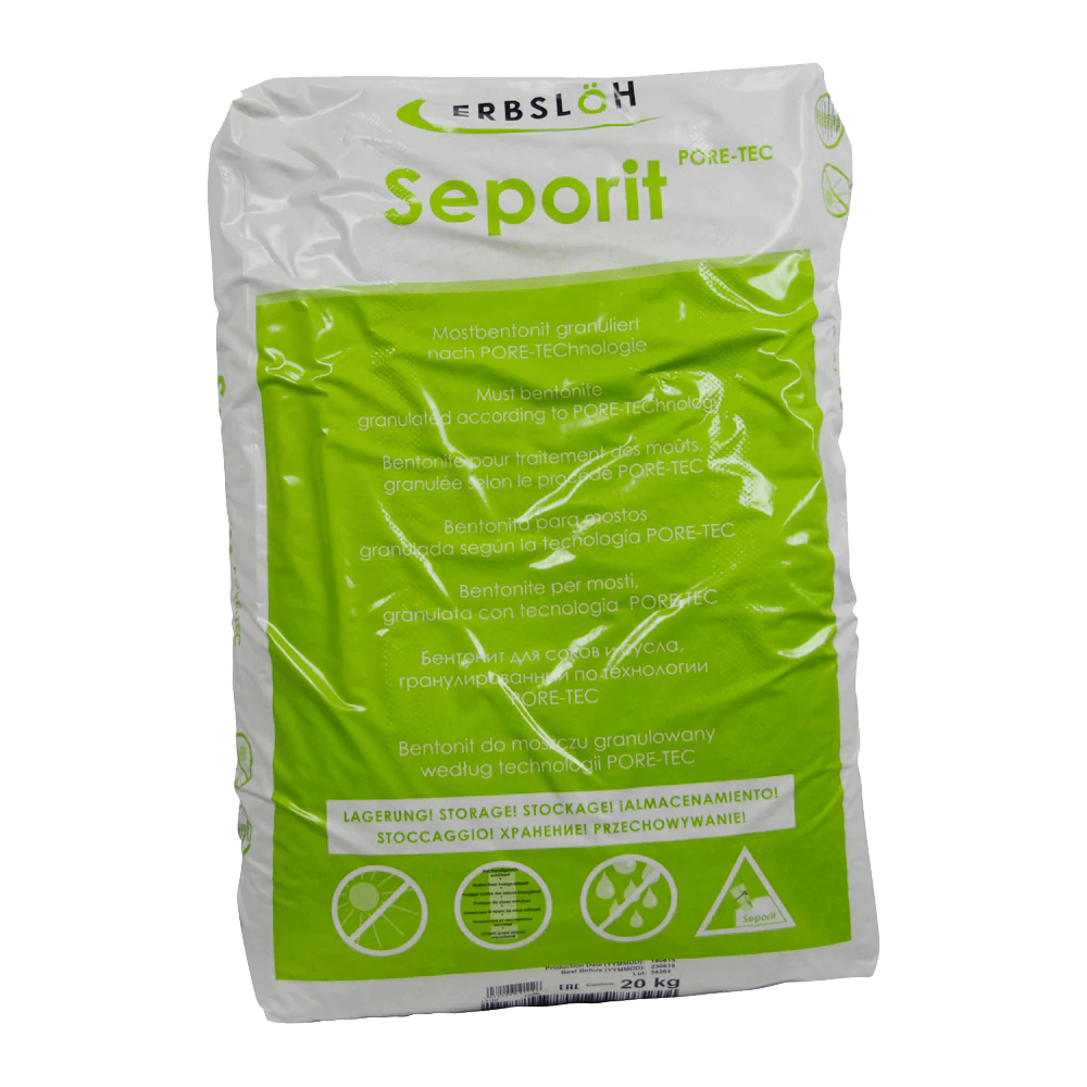 Seporit PORE-TEC Mostbentonit zur Eiweißadsorption und Mostvorklärung von Erbslöh