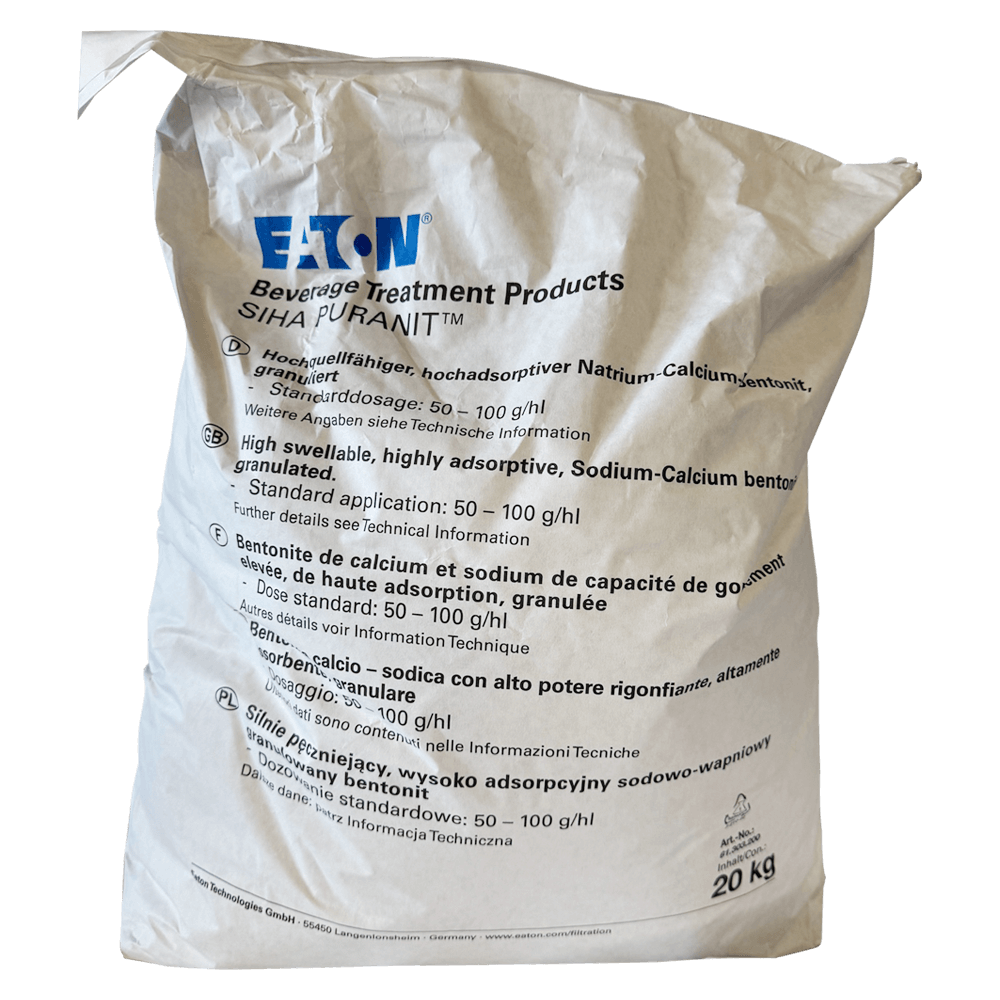 20kg Sack SIHA PURANIT Bentonit zur Eiweißstabilisierung von Wein
