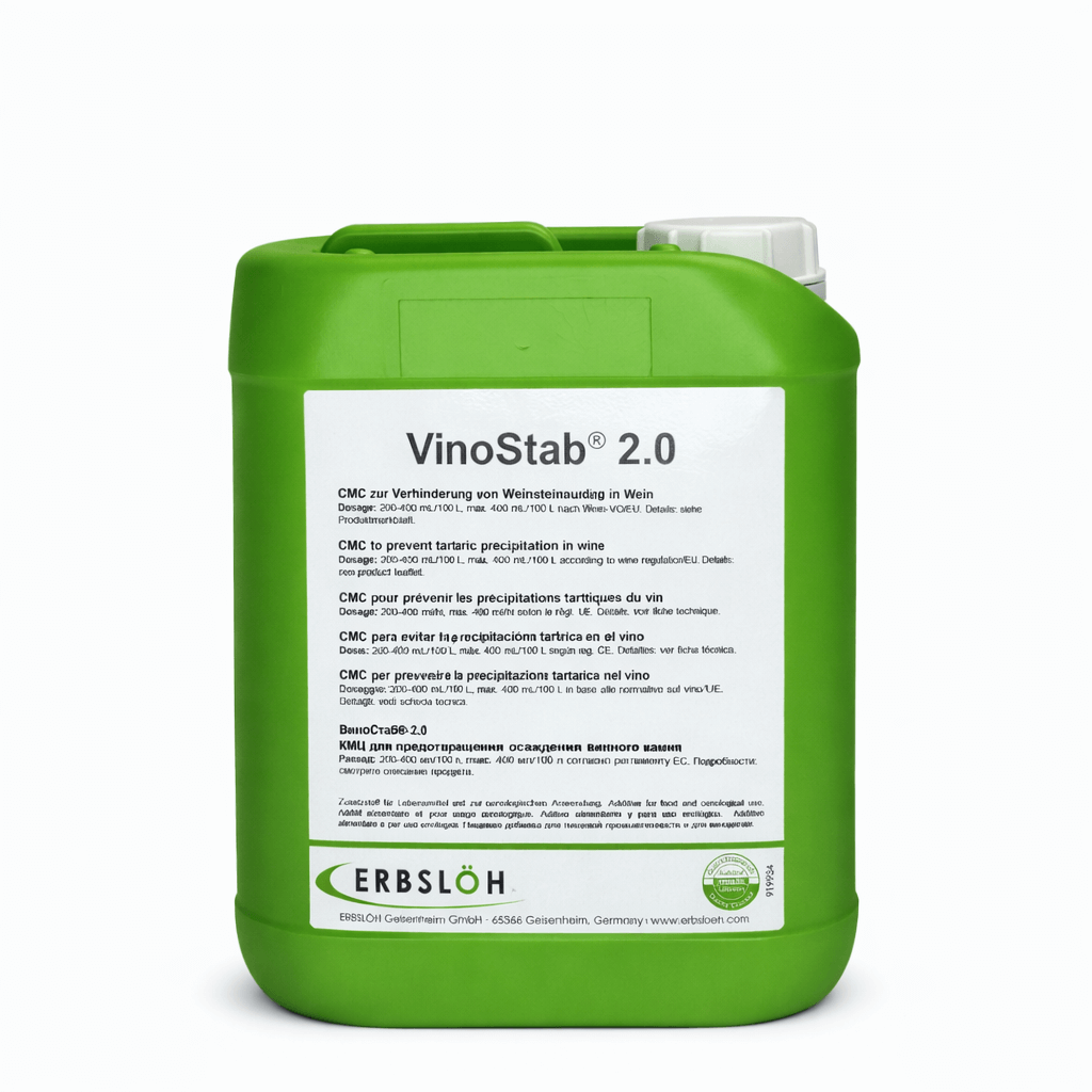 VinoStab 2.0 CMC von Erbslöh zur Verhinderung von Weinstein-Ausfall in Weiß- und Roséwein