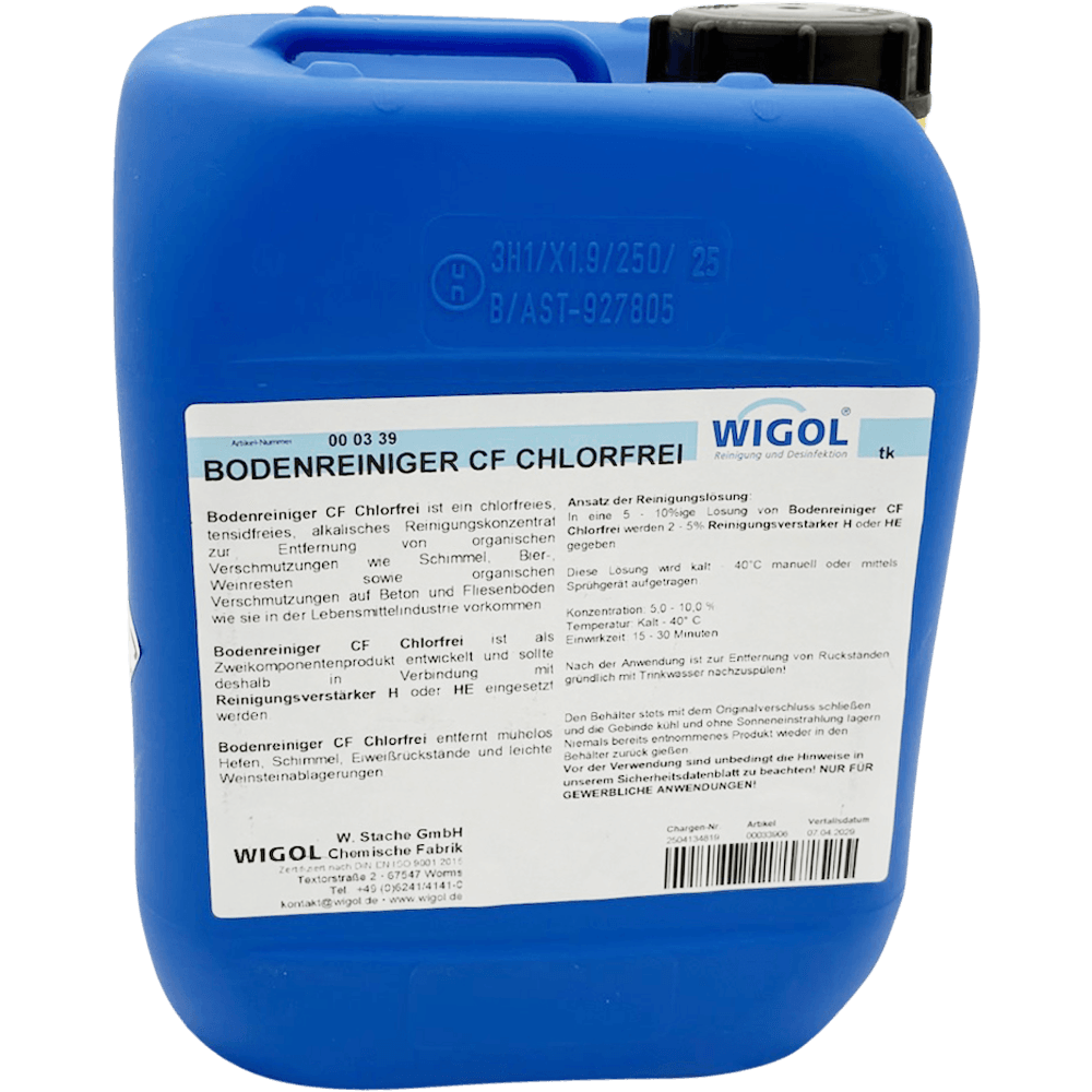 Wigol Bodenreiniger CF chlorfrei 6 kg für Reinigung von Böden im Weinbau