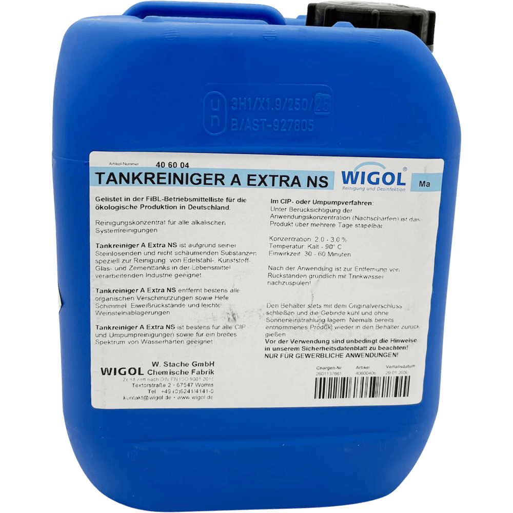 Wigol Tankreiniger A Extra NS 6 kg schaumarm für CIP Reinigung von Tanks und Anlagen