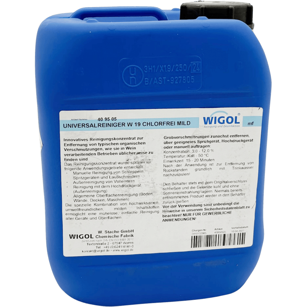 Wigol Universalreiniger W19 chlorfrei mild 5 kg für Reinigung von Tanks und Anlagen