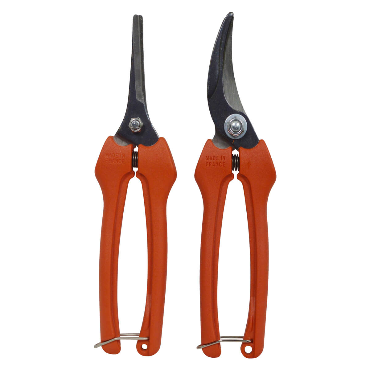 Bahco Traubenschere mit gebogener und gerader Klinge für die Weinlese