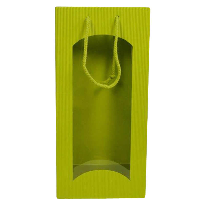 Boîte cadeau cannelure ouverte - Lime