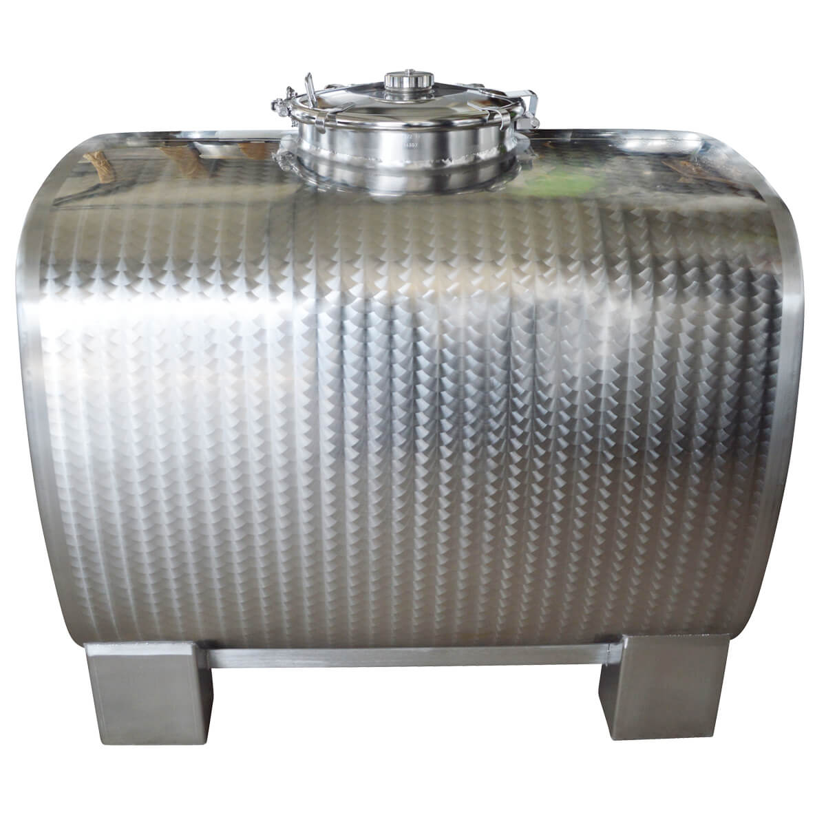 Citerne de transport ovale V2A 1000 litres