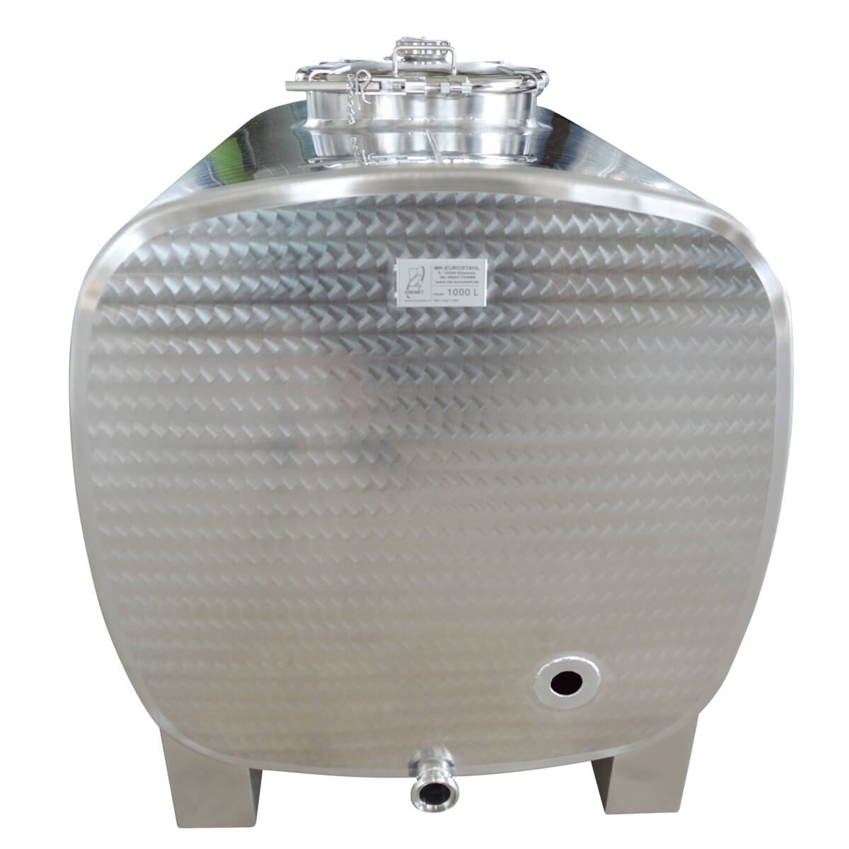 Citerne de transport ovale V2A 1000 litres