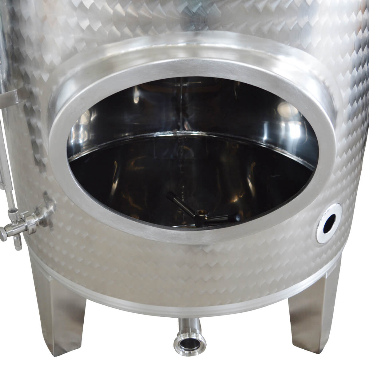 Cuve à vin / de stockage V2A ronde / verticale 1000 litres