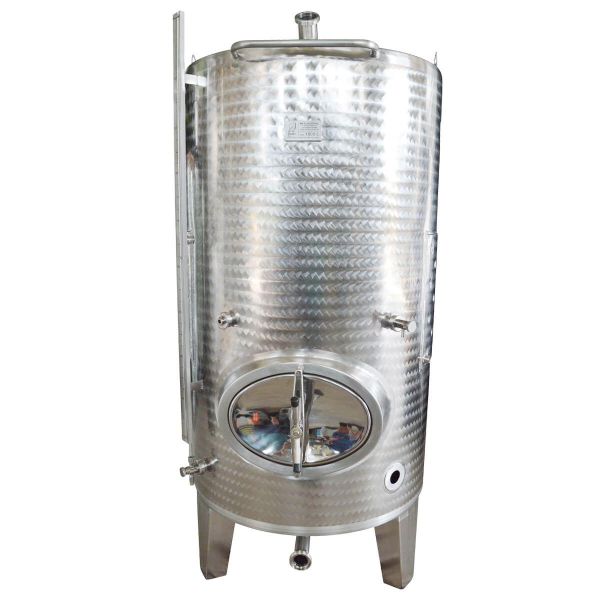 Cuve à vin / de stockage V2A ronde / verticale 1000 litres