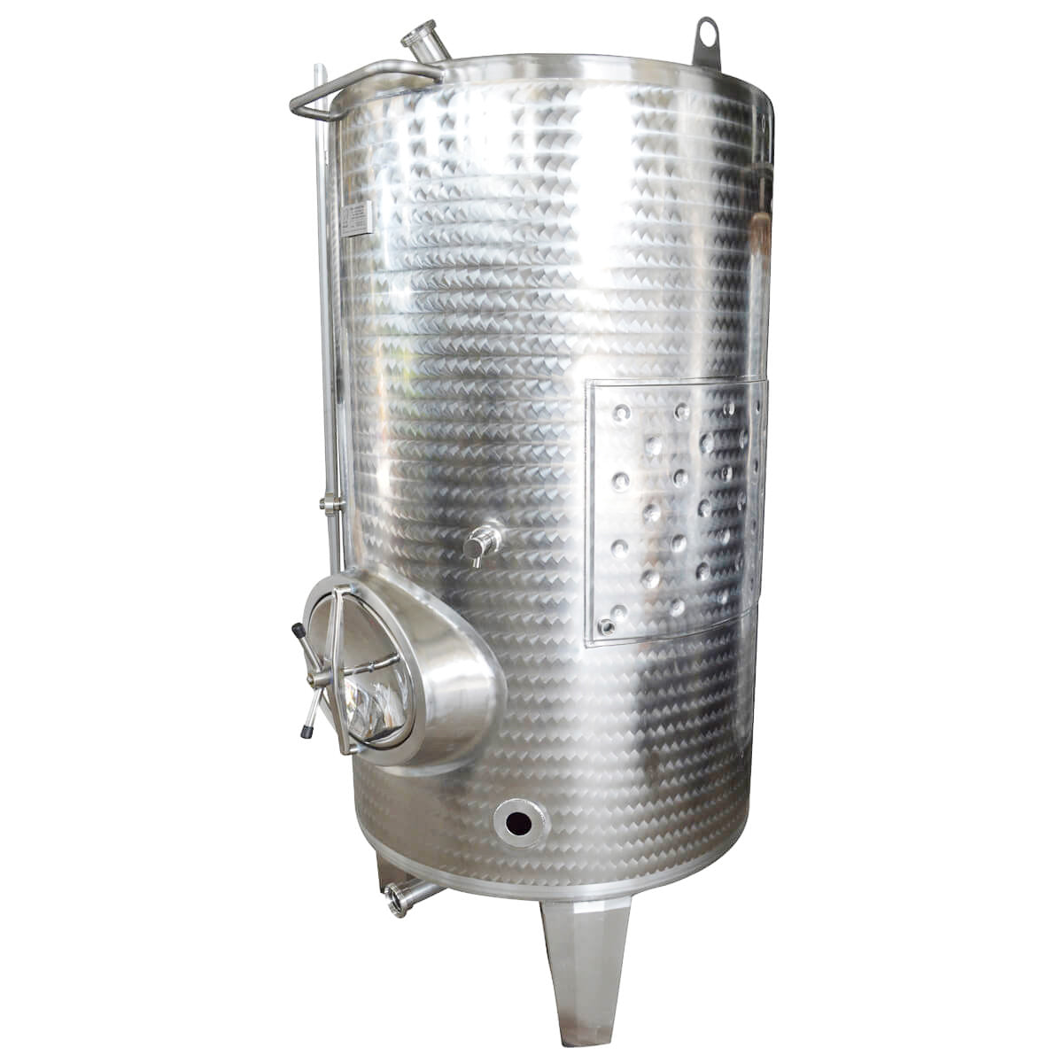 Cuve à vin / de stockage V2A ronde / verticale 1000 litres