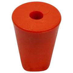 Gummistopfen für Gärröhre 60 mm oben 35 mm unten mit 15 mm gerade Bohrung