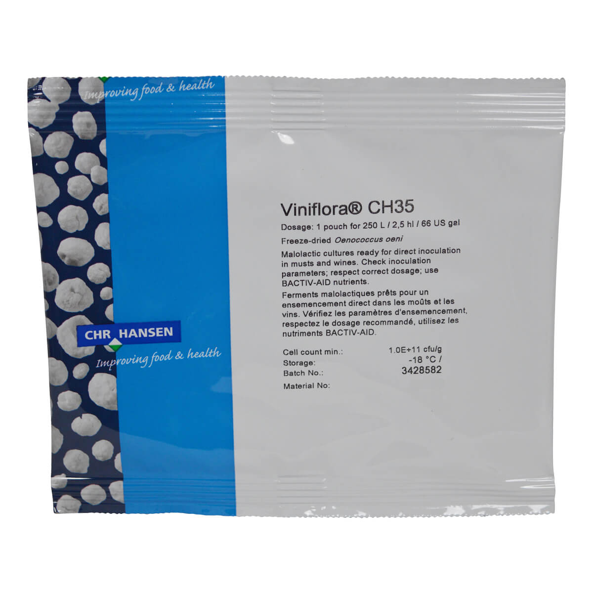 VINIFLORA CH35 Milchsäurebakterien für biologischen Säureabbau im Weiß- und Roséwein
